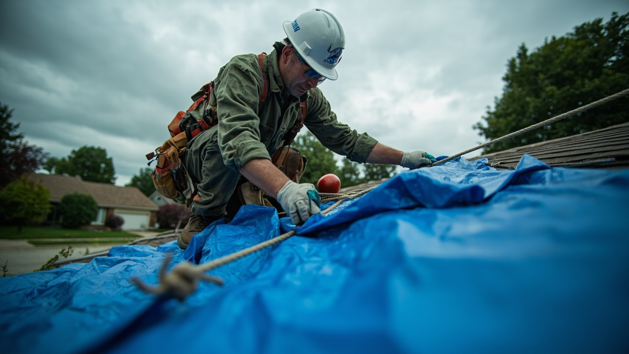 How Professional Emergency Tarping Protects Your Home