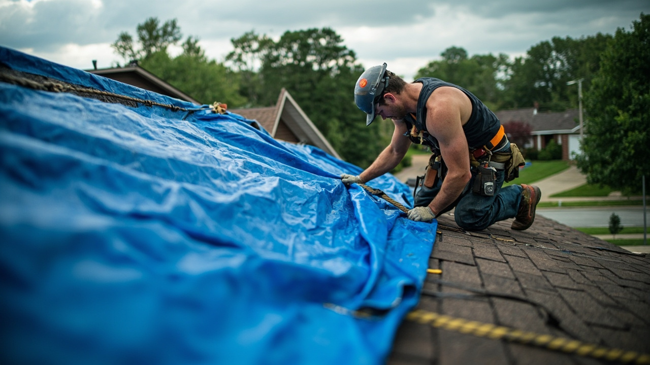 Emergency Tarping Service in Cincinnati – 24/7 Response Within 90 Minutes