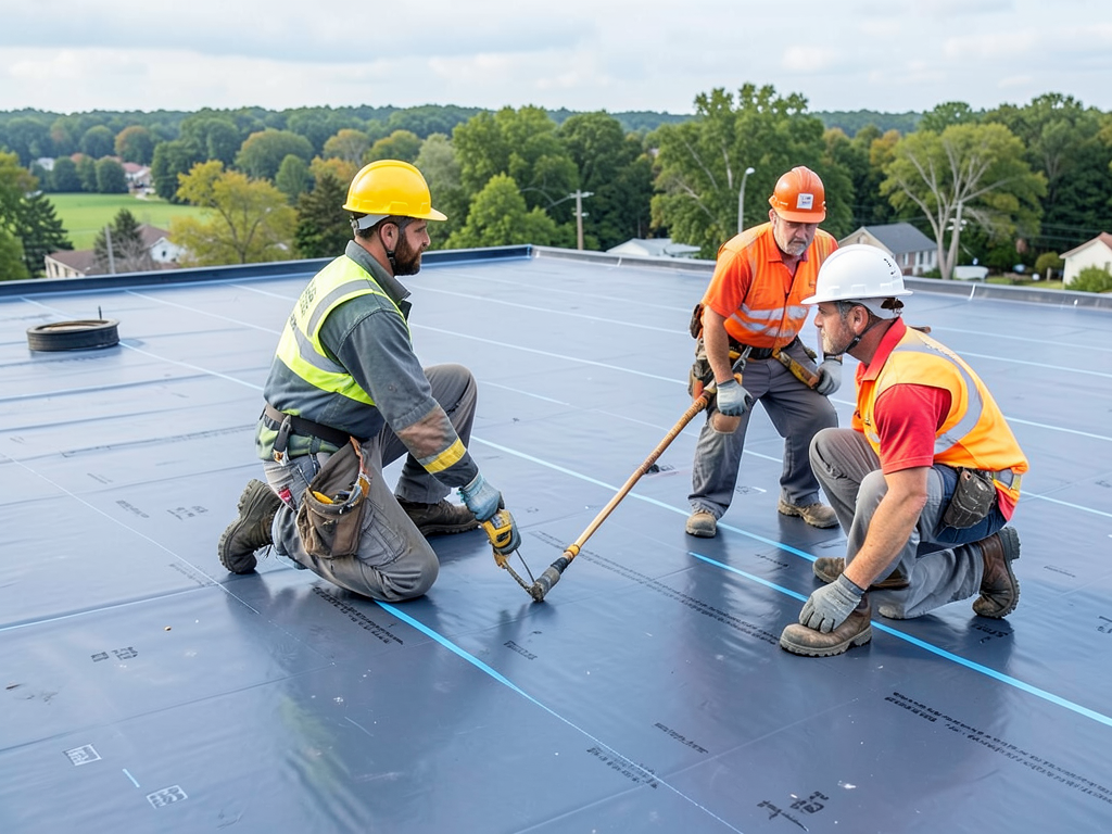 Commercial roof maintenance and coating services f