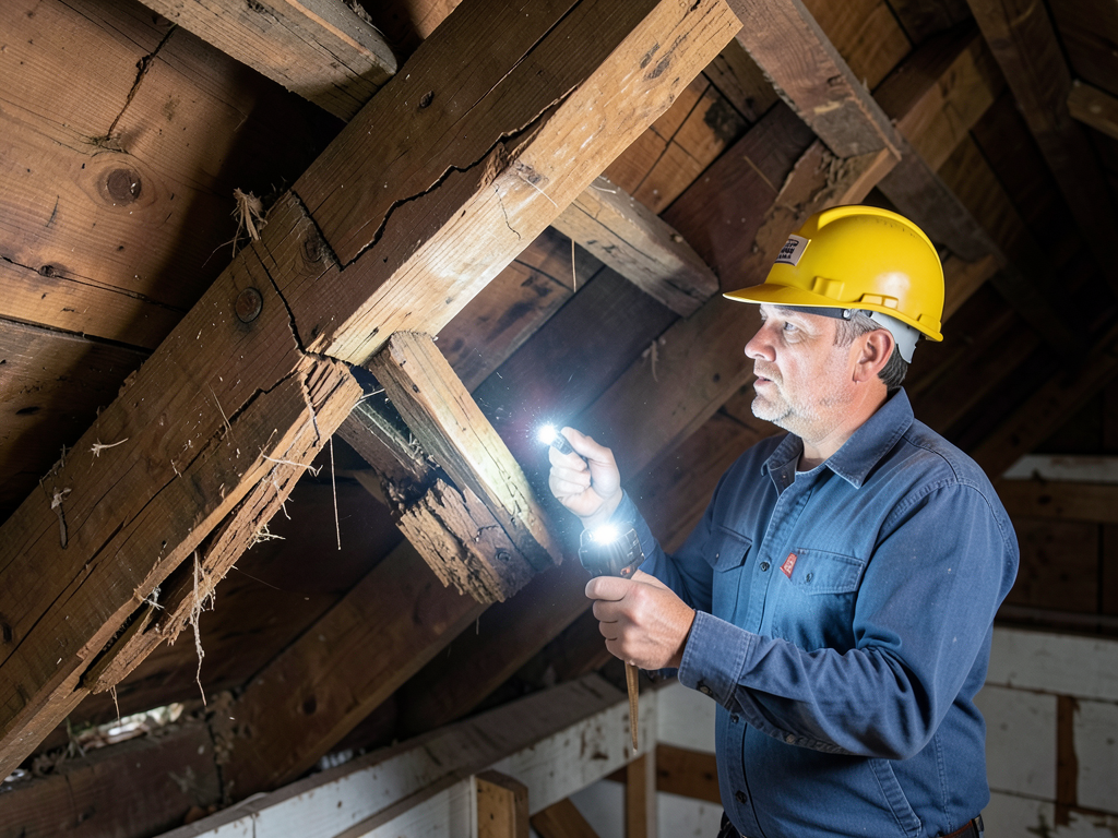 The best way to handle a sagging roofline on older